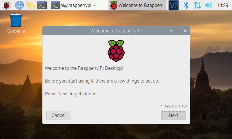 Figure 27 — Raspberry Pi en mode bureau